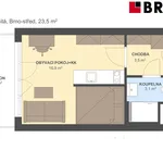 Rent 1 bedroom apartment of 27 m² in Brno