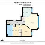 1 bedroom apartment of 548 sq. ft in Guelph (Guelph South)