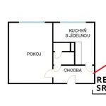 Pronajměte si 1 ložnic/e byt o rozloze 39 m² v Ostrava