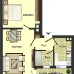 Miete 2 Schlafzimmer wohnung von 45 m² in Ibbenbüren