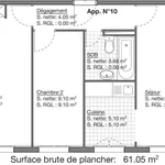 Miete 4 Schlafzimmer wohnung von 61 m² in Romoos