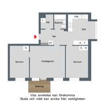 Hyr ett 3-rums lägenhet på 72 m² i Finspång