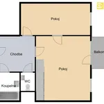 Pronajměte si 2 ložnic/e byt o rozloze 53 m² v Praha 10