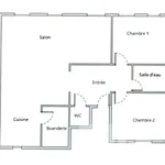 Appartement de 63 m² avec 3 chambre(s) en location à L ABBE