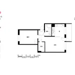 Vuokraa 2 makuuhuoneen asunto, 47 m² paikassa Helsinki