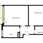 Miete 2 Schlafzimmer wohnung von 56 m² in Dortmund