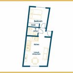 Appartement de 31 m² avec 2 chambre(s) en location à Paris