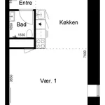 Rent 1 bedroom apartment of 50 m² in Aalborg