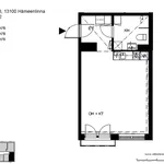 Vuokraa 1 makuuhuoneen asunto, 39 m² paikassa Hameenlinna