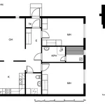 Vuokraa 3 makuuhuoneen asunto, 80 m² paikassa Helsinki