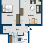 Miete 2 Schlafzimmer wohnung von 60 m² in Berlin