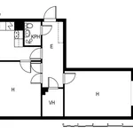 Vuokraa 2 makuuhuoneen asunto, 56 m² paikassa Tampere