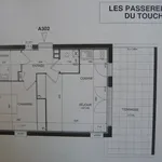 Appartement de 44 m² avec 2 chambre(s) en location à Toulouse