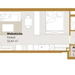 Miete 1 Schlafzimmer wohnung von 46 m² in Vienna