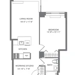 Rent 1 bedroom apartment of 63 m² in New York