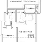 Affitto 2 camera casa di 40 m² in Rome