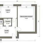 Pronajměte si 2 ložnic/e byt o rozloze 35 m² v Uherské Hradiště