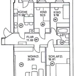 Miete 4 Schlafzimmer wohnung von 93 m² in Chemnitz