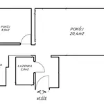 Rent 2 bedroom apartment of 44 m² in Rzeszów