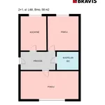 Rent 3 bedroom apartment of 58 m² in Brno