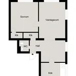 Rent 2 bedroom apartment of 63 m² in landskrona