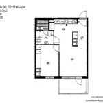 Rent 2 bedroom apartment of 50 m² in Kuopio