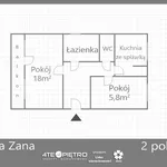 Rent 2 bedroom apartment of 49 m² in Lublin