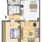 Miete 2 Schlafzimmer wohnung von 54 m² in Dortmund