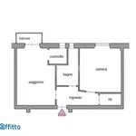 Rent 2 bedroom apartment of 53 m² in Milan