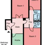 Rent 3 bedroom apartment of 77 m² in Bochum