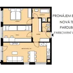 Rent 3 bedroom apartment in Pardubice