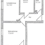 Miete 2 Schlafzimmer wohnung von 55 m² in Dresden