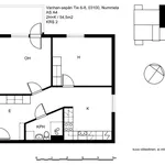 Vuokraa 2 makuuhuoneen asunto, 54 m² paikassa Nummela,