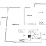 Rent 3 rooms apartment of 77 m², in Stockholm