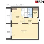 Rent 1 bedroom apartment in Brno