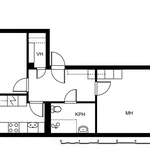 Vuokraa 2 makuuhuoneen asunto, 53 m² paikassa Jarvenpaa