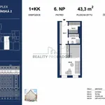 Pronajměte si 1 ložnic/e byt o rozloze 43 m² v Brno