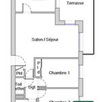 Appartement de 61 m² avec 3 chambre(s) en location à Valence