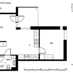 Rent 2 bedroom apartment of 50 m² in Vantaa