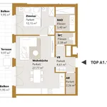 Miete 2 Schlafzimmer wohnung von 54 m² in Vienna