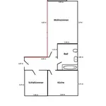 Miete 2 Schlafzimmer wohnung von 62 m² in Waren (Müritz)