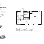 Vuokraa 1 makuuhuoneen asunto, 24 m² paikassa Vantaa