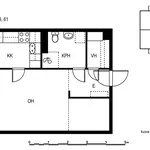 Vuokraa 1 makuuhuoneen asunto, 35 m² paikassa Turku