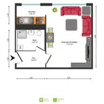 Miete 1 Schlafzimmer wohnung von 26 m² in Dresden