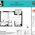 Rent 2 bedroom apartment of 44 m² in Saint-Berthevin