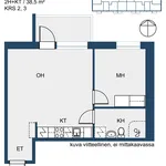 Rent 2 bedroom apartment of 38 m² in Tampere