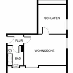 Rent 1 bedroom apartment of 31 m² in Gelsenkirchen