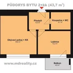 Pronajměte si 2 ložnic/e byt o rozloze 48 m² v Jihlava