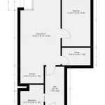 Pronajměte si 2 ložnic/e byt o rozloze 48 m² v Capital City of Prague