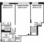 Rent 2 bedroom apartment of 107 m² in New York